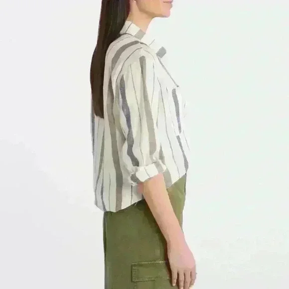 Sanctuary Holi Boyfriend Shirt in Off-White - Size XXL (NWT) - Picture 4 of 4